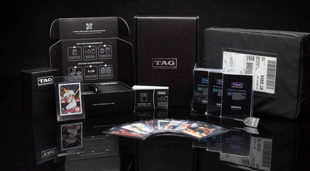 A group of cards and a box